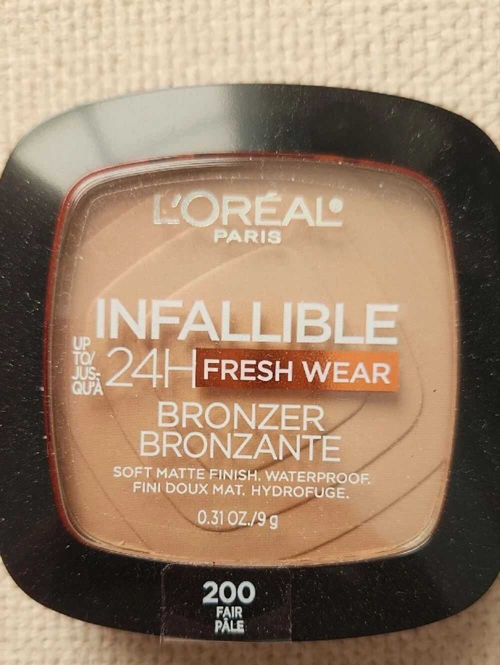 L'Oreal Infallible Fresh Wear Bronzer 200 Fair - Warm Tan